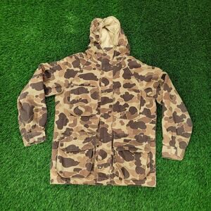 Vintage 80s Field-Line Camo Jacket Medium 23x29 Duck Hunting